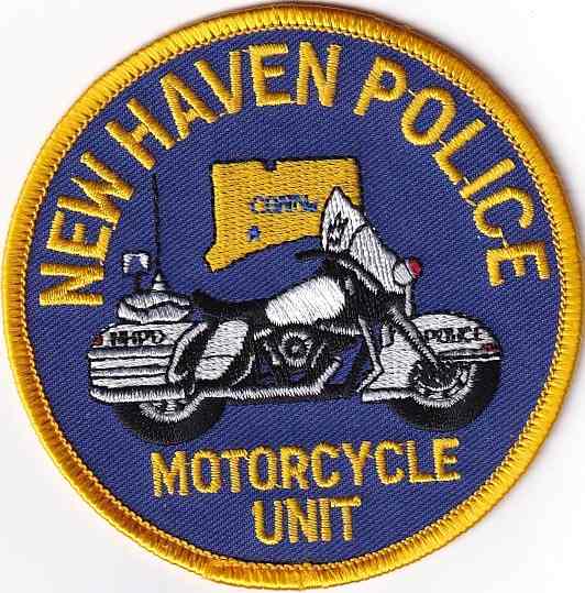 USA-Connecticut+New Haven-motocyklová jednotka